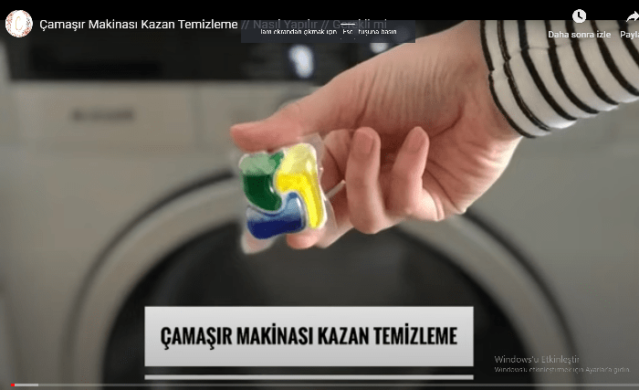 ÇAMAŞIR MAKİNESİ KAZANI TEMİZLEMENİN EN PRATİK YOLU