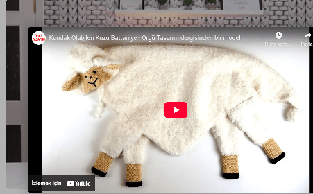Örgü kuzu bebek battaniye yapılışı