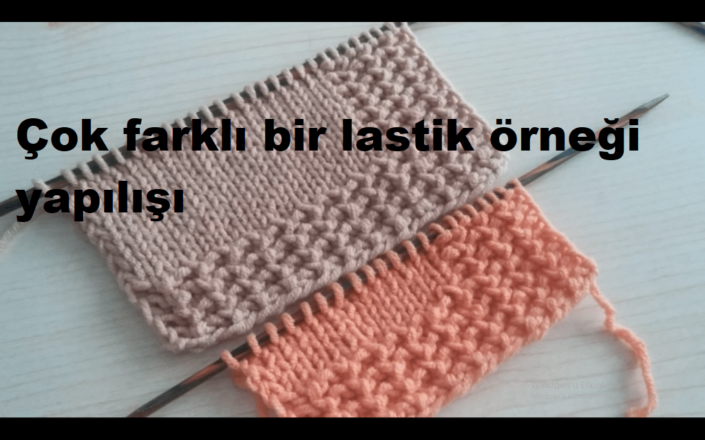 Çok farklı bir lastik örneği yapılışı