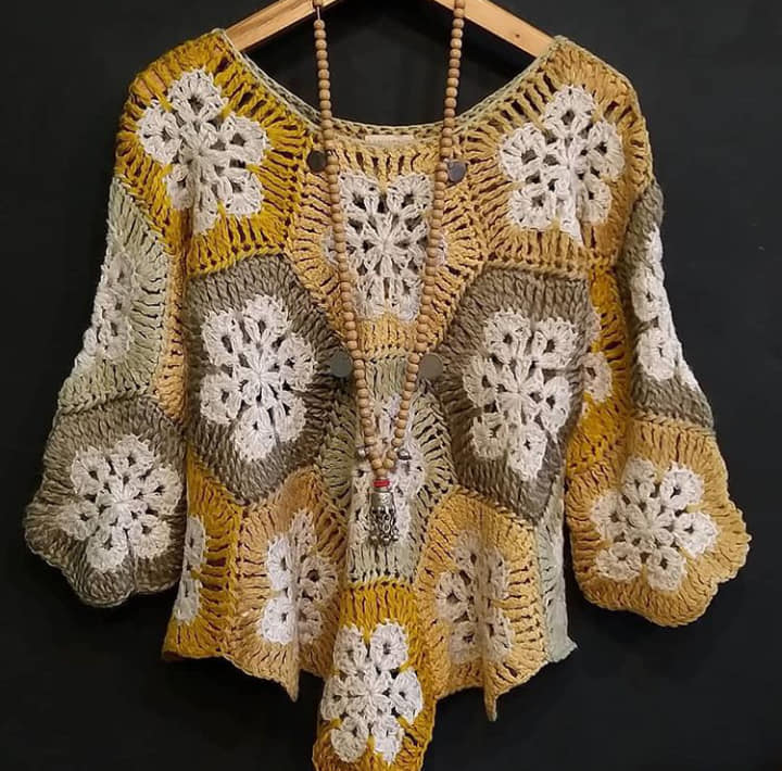 Yazlık baharlık tığ işi harika bluz ve yapılışı