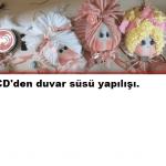 CD ile duvar süsleri nasıl yapılır