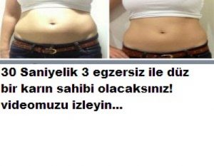 Read more about the article 30 SANİYELİK 3 EGZERSİZLE DÜZ BİR KARIN