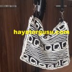 Örgü zincir işi çanta yapılışı