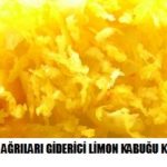 Kronik ağrıları giderici limon kürü tarifi