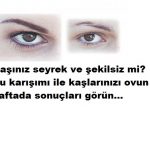 Seyrek kaşları düzenleyen formül