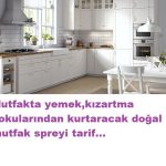 Evdeki yemek kokularını gideren doğal sprey tarifi