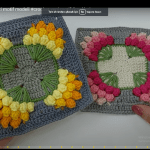 Çiçek buketli örgü motif yeni sezondan