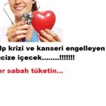 Kalp krizi engelleyen doğal tarif