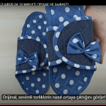 Kot kumaştan terliklerimizi yeniliyoruz