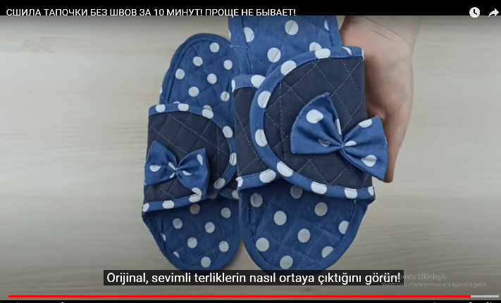 Kot kumaştan terliklerimizi yeniliyoruz
