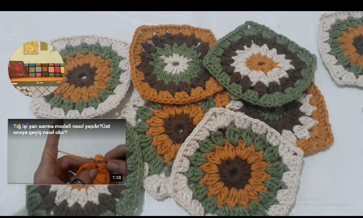 Bademli motif yapılışı