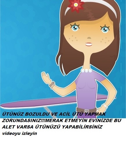 Ütünüz bozulduysa evinizdeki bu alet ile ütü yapabilirsiniz