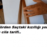 Kuaförden saçtaki kızıllığı gideren yöntem
