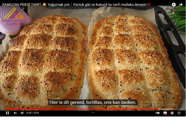 Ramazan pidesi tarifi yoğurmak yok