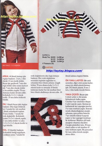 anlatımlı çocuk hırkası