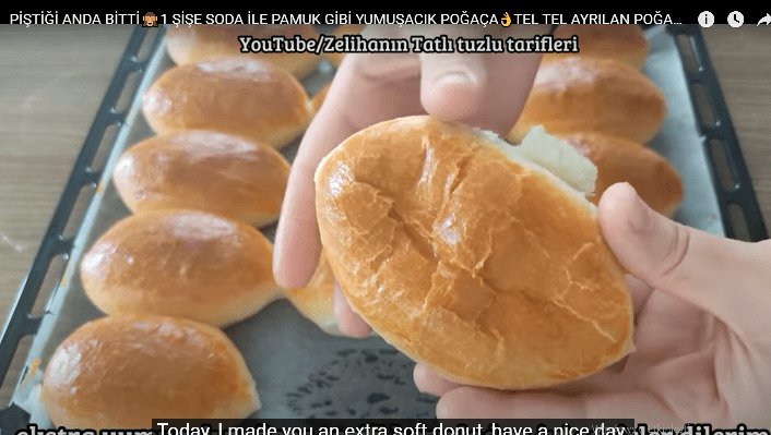 1 Şişe sodayla pamuk poğaça