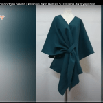 Dikdörtgen geçmeli pelerin yapılışı