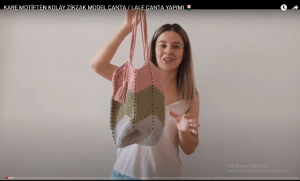 Read more about the article Zikzak model lale çanta yapılışı