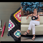 Örgü motiflerden yazlık crop yapılışı