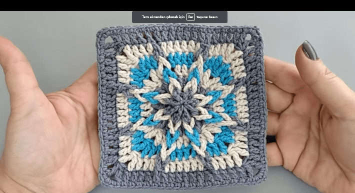 Tığ işi yıldız motif nasıl yapılır