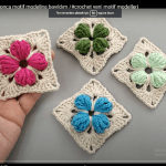 Örgü yonca motif modeli nasıl yapılır