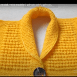 Şal yaka bebek yeleği nasıl yapılır