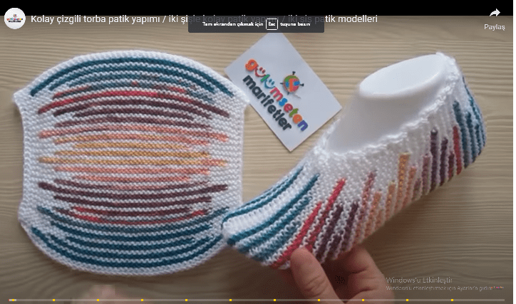 Kolay torba patik yapılışı
