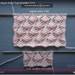 Çam ağacı örgü deseni nasıl yapılır