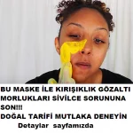 Kırışıklık ve göz altı torbalarını gideren maske