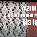 Farklı bir örgü desen çalışması