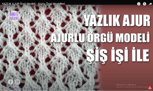 Read more about the article Farklı bir örgü desen çalışması