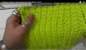 Read more about the article İnstagramı sallayan Çam örgü deseni yapılışı
