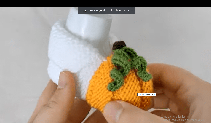 Örgü bal kabağı bebek patiği nasıl yapılır