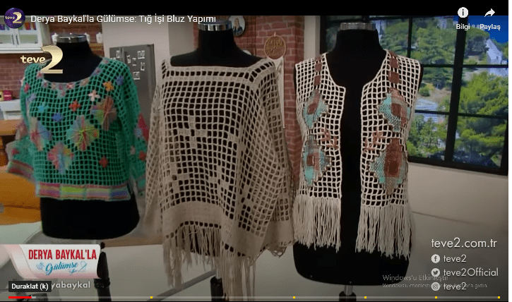 Tığ işi 2 adet dokumalı bluz yapılışı
