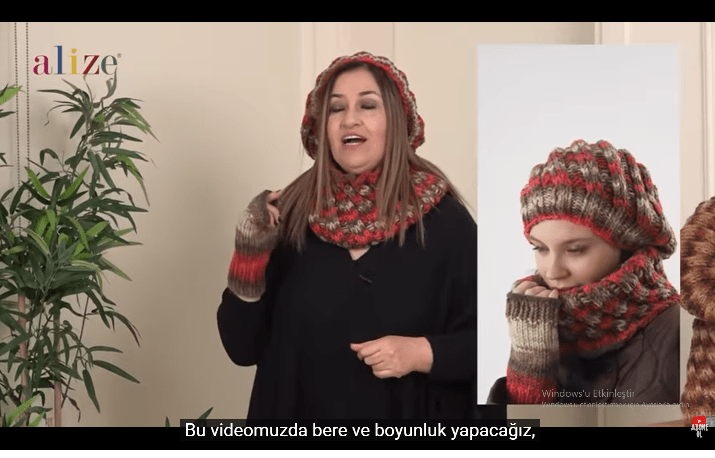 Dökümlü bere atkı yapılışı