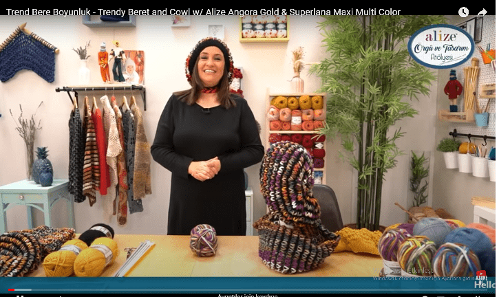 Trend Bere Boyunluk - Trendy Beret and Cowl