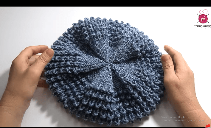 Timsah örgü desenli bere yapılışı