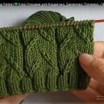 Kabartmalı örgü deseni yapılışı