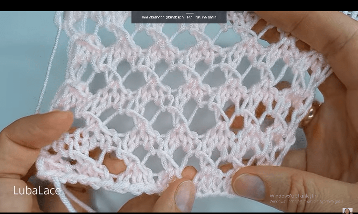 İri delikli ajur modeli