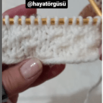 Yalancı rende örgü deseni yapılışı