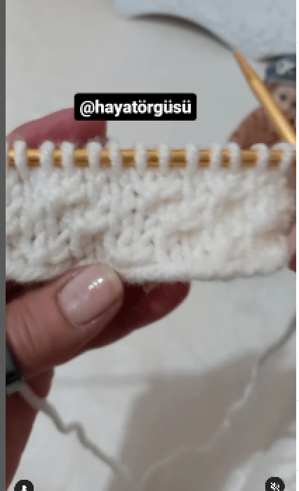 Yalancı rende örgü deseni yapılışı