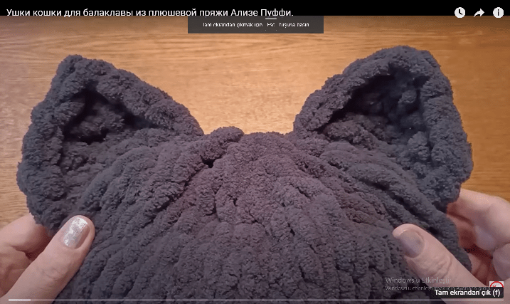 Örgüde kedi kulağı nasıl yapılır