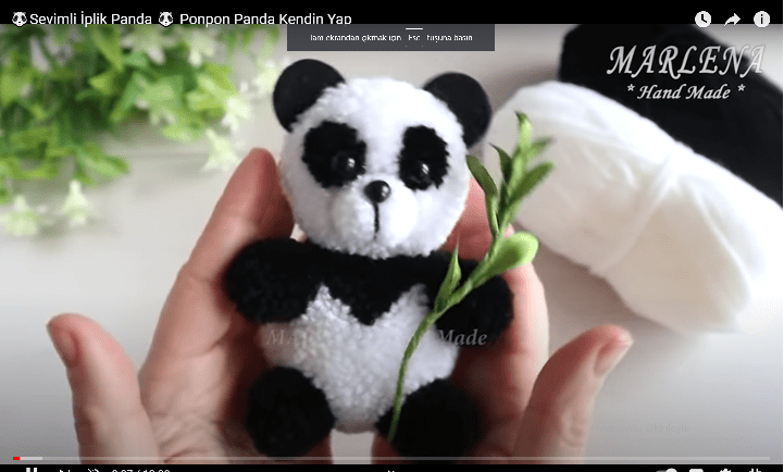 Örgü panda nasıl yapılır