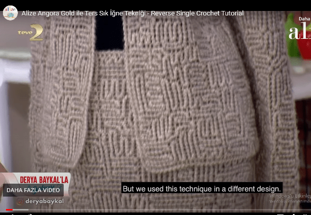 Ters sık iğne ile hırka yapılışı