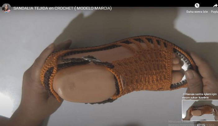 Tığ İşi Ayakkabı Nasıl Yapılır