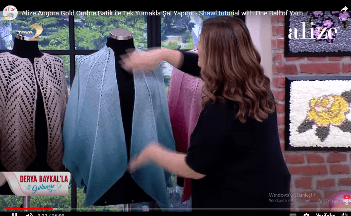Tek Yumakla Dilimli Şal Yapılışı