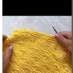 Dalgalı uzatmalı örgü desen yapılışı