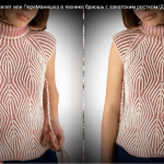 Yepyeni bir örgü kazak modeli