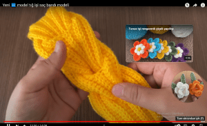 Read more about the article Tığ işi geçmeli saç bandı yapılışı