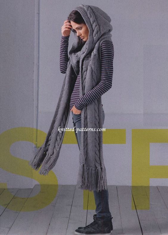 Kapüşonlu atkı modelleri